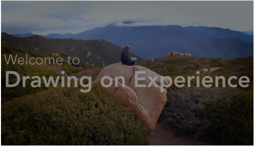 Man sitting on the rock Man sitting on the rock